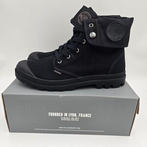 Palladium Baggy Men's Turn-down 02353-060-M Black/Black Canvas Combat Boots 10